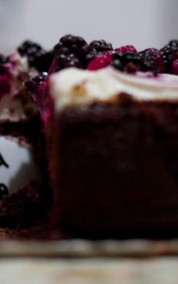 Berry chocolate cake